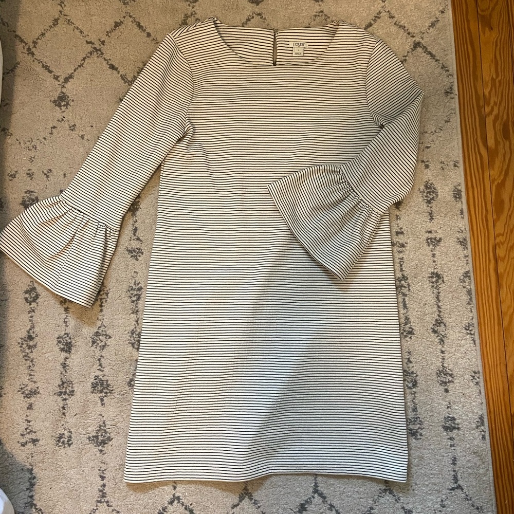 Like new J Crew striped A line dress